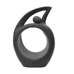 Statue d'extérieur silhouette anthracite h64cm