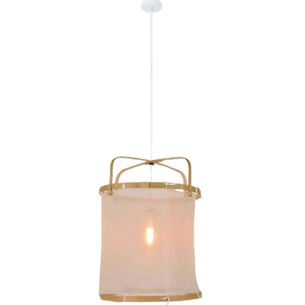Suspension en bambou d35cm naturel - hikari