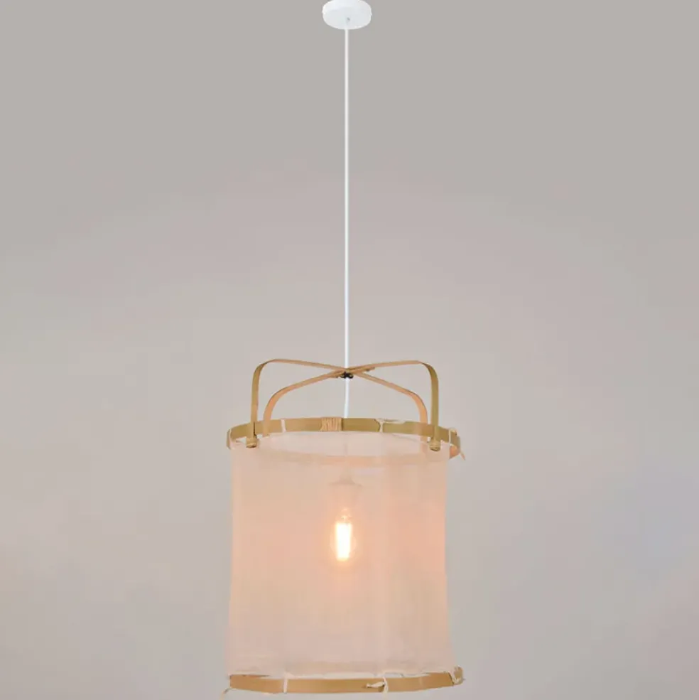 Suspension en bambou d35cm naturel - hikari