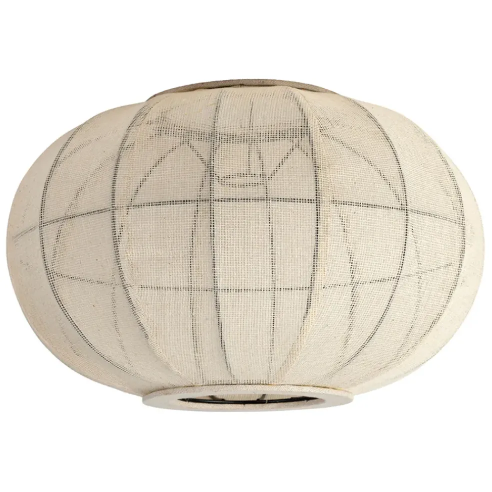 Suspension en coton et fer écru non électrifiée d45xh28cm - Enigma