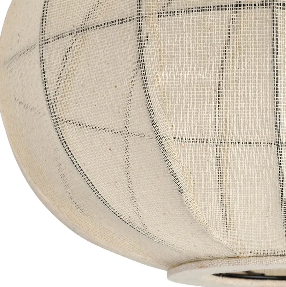 Suspension en coton et fer écru non électrifiée d45xh28cm - Enigma