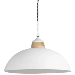 Suspension en fer et manguier blanc d82cm - Ferese