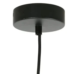 Suspension en lin japandi d70cm terracotta