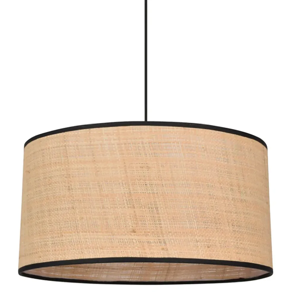 Suspension en raphia naturel d38cml - Cylindre