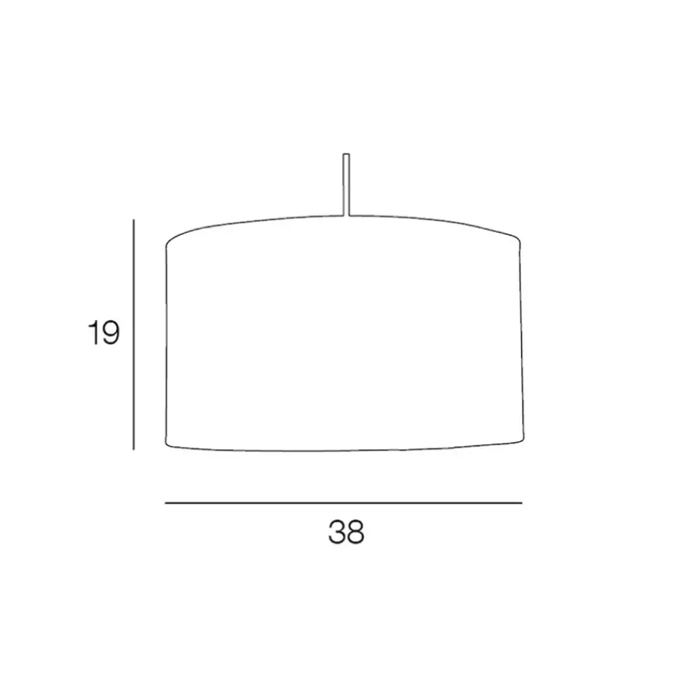 Suspension en raphia naturel d38cml - Cylindre