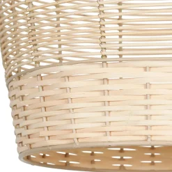 Suspension en rotin naturel et fer d34cm - Bohème