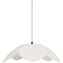 Suspension en tissu et frêne d110x39cm écru - Bouclette