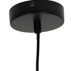 Suspension en verre et fer vert clair d22.5xh33cm - Lumi