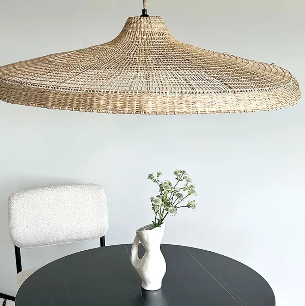 Suspension non électrifiée en jonc de mer tressé d100cm