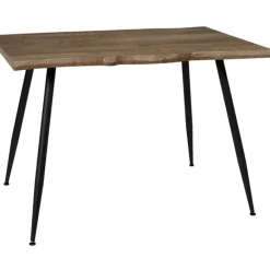 Table à manger en bois MDF et pieds en fer 110x75cm - Forest