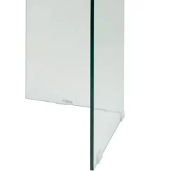 Table à manger en verre trempé 180x90cm - Adela