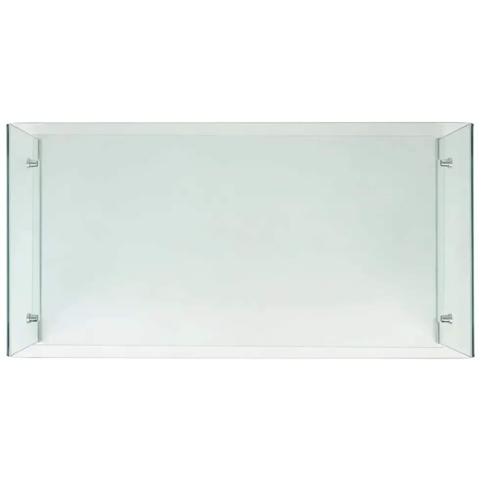 Table basse en verre trempé 110x55cm - Adela