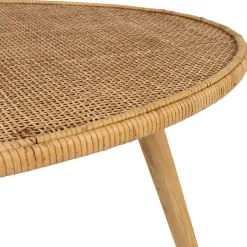 Table basse gigogne (lot de 2) en rotin naturel - Tamba