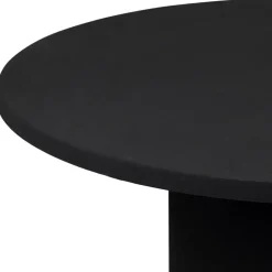 Table basse ronde en fer noir d79xh40cm - Organic
