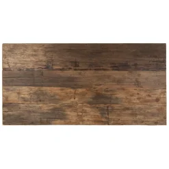 Table de salle a manger rectangle en bois recyclé naturel 180x90cm - Campagne