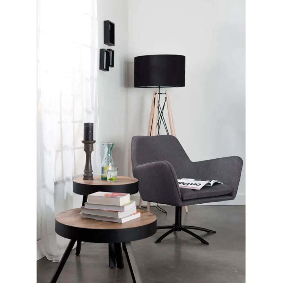 Table d'appoint ronde en teck - Suri