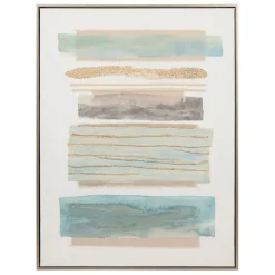 Tableau en toile et pin 60x79cm - Ligne