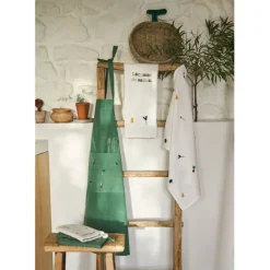 Tablier en coton vert - P'tit Légume
