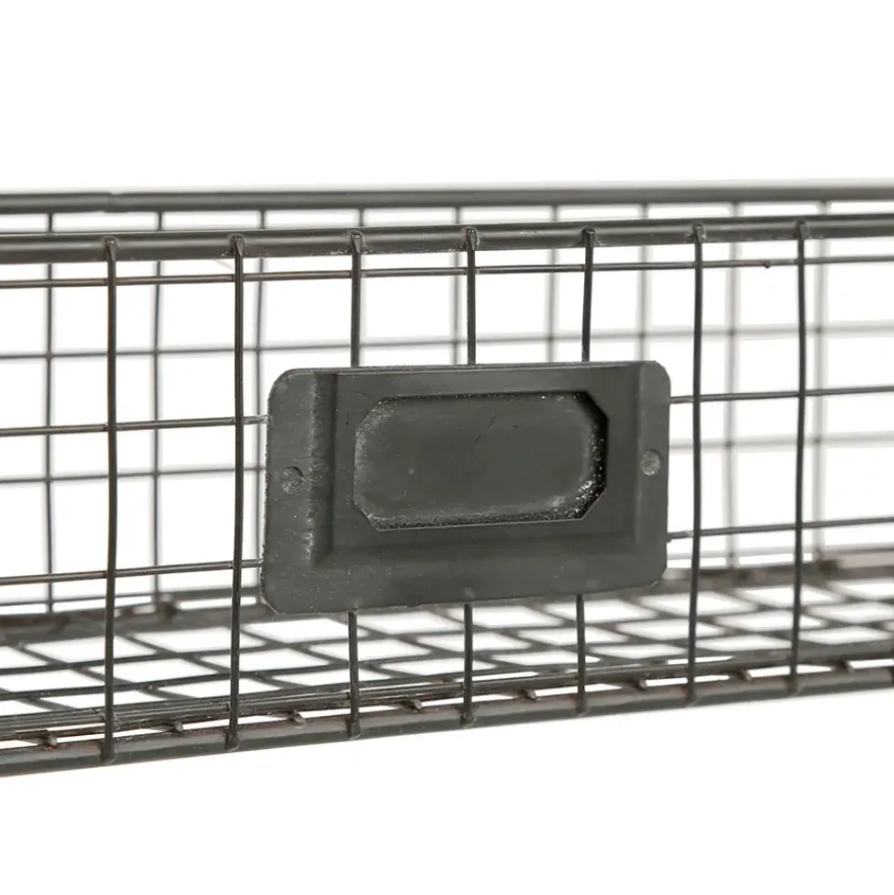 Étagère murale avec dévidoir en fer noir