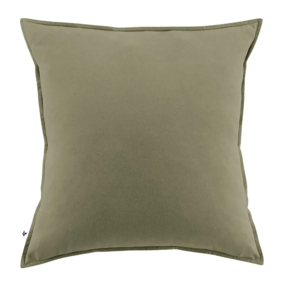 Taie d'oreiller en flanelle romarin 63x63cm - Candice