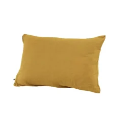 Taie d'oreiller safran en gaze de coton 50x70cm - Gaia