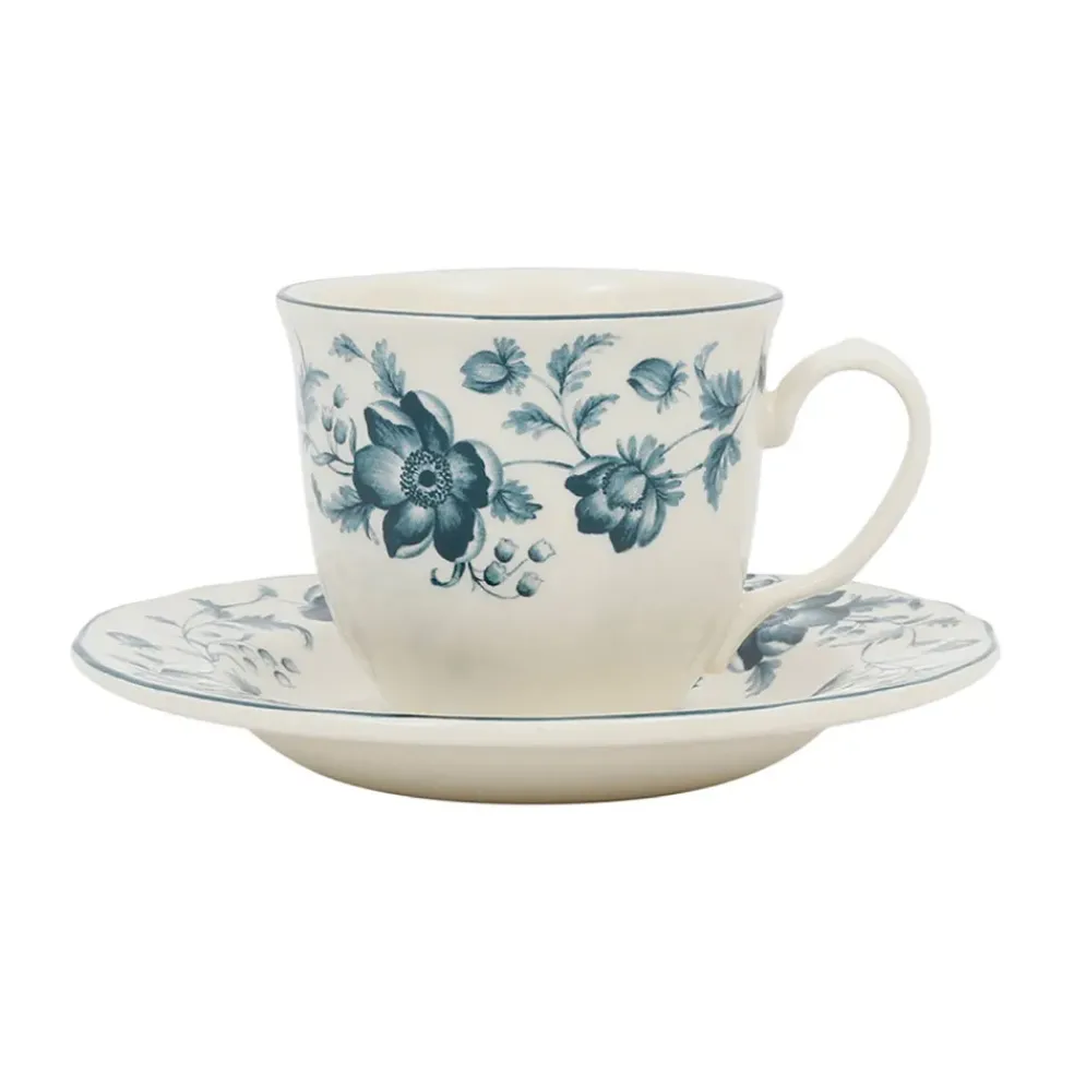 Tasse à thé bleu 20cl - Margaux