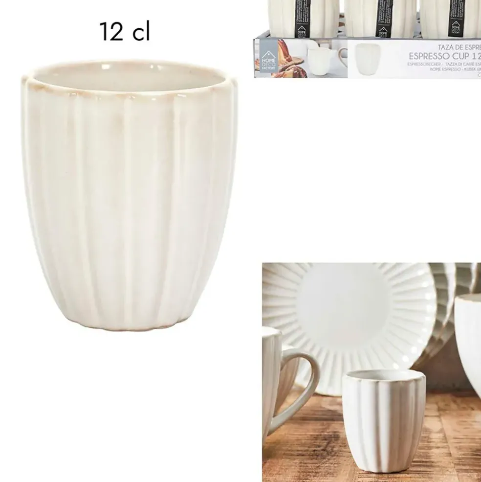 Tasse en céramique beige 12cl - Vlora