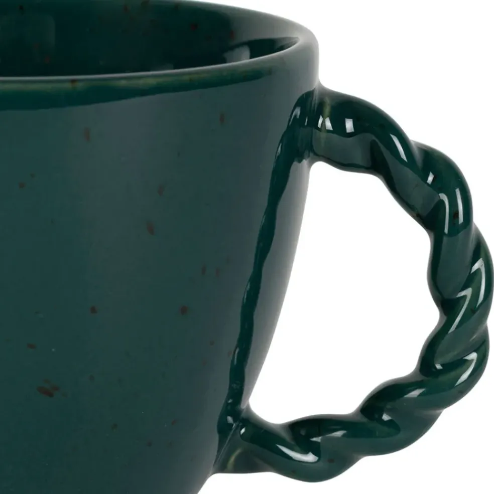 Tasse en grès émeraude moucheté 33cl - Organic