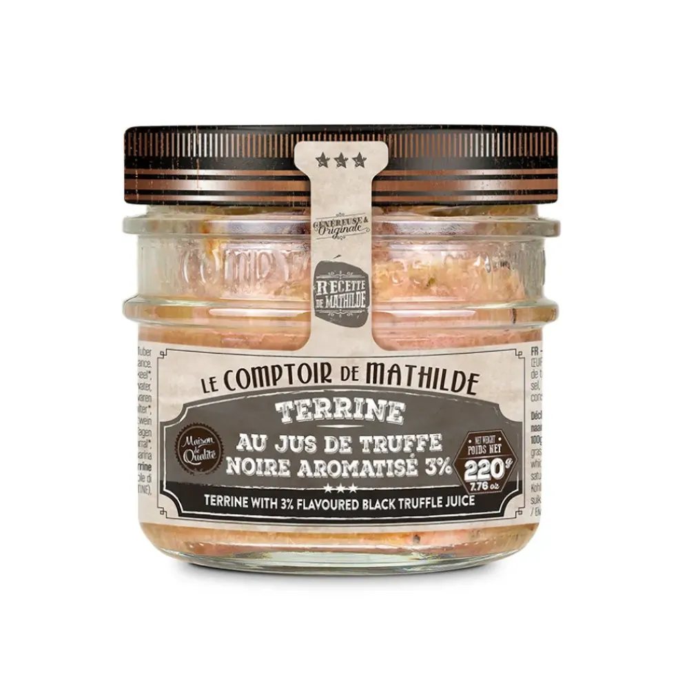 Terrine au jus de truffe noire 220g