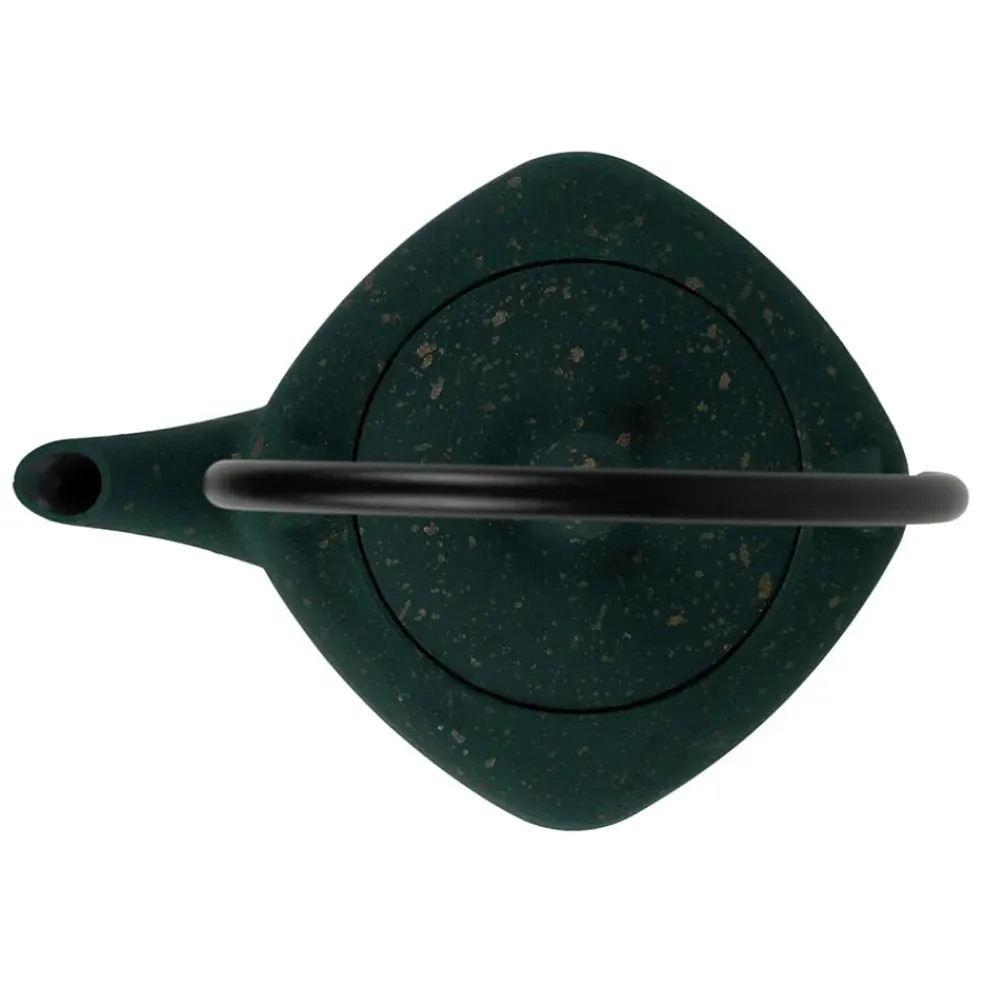 Théière en fonte émaillée noir avec filtre inox 90cl - Arty