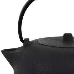 Théière en fonte noir avec filtre inox 1L - Tresse