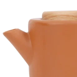 Théière en grès terracotta mat avec filtre - Baltika
