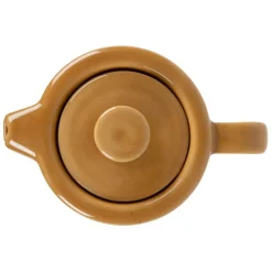 Théière solitaire en grès moutarde avec filtre 45cl - Nordika