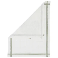 Torchon collect cœur vert 50x70cm en coton - louise