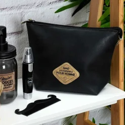 Trousse de toilette pour homme noir 17x24cm