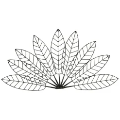 Tête de lit en fer noir - Floraly