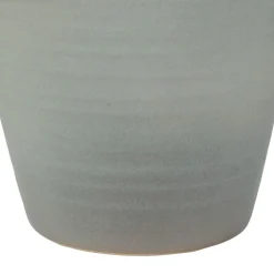 Vase amphore en grès blanc cassé h54cm - Mijas
