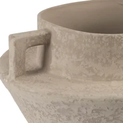 Vase blanc cassé d32xh21.5cm en terre cuite - gena
