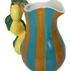 Vase citron dolomite multicolore 18x12x20cm