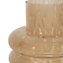 Vase en verre beige h22.5cm - Phoenicea