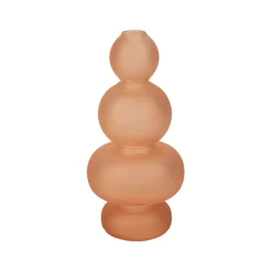 Vase en verre borosiclic terracotta d8.5cm - Funny