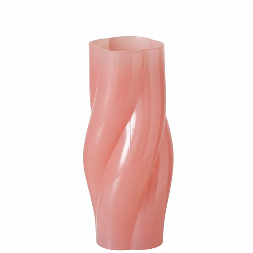 Vase en verre rose h25cm - Twirl