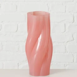 Vase en verre rose h25cm - Twirl