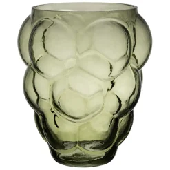 Vase en verre vert h25cm - Tanri