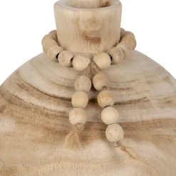 Vase fleurs séchées en paulownia naturel h27cm - Boende