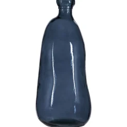 Vase organique en verre recyclé bleu d34xh73cm - Simplicity