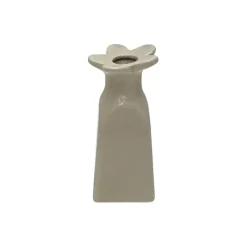 Vase soliflore en faïence sable h11cm
