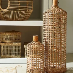 Vases paniers x3 en rotin naturel - Mon hirondelle