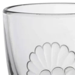 Verre à pied coquillage 29cl en verre - belle-ile