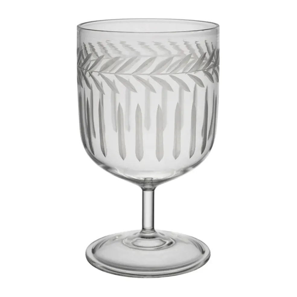 Verre à pied en verre borosilicate transparent 20cl - Azelie